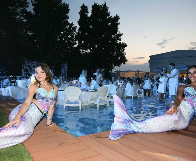 White Dinner Water Show Villa ReNoir