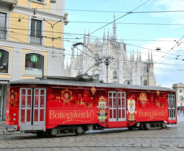 tram Natale Milano Bottega verde