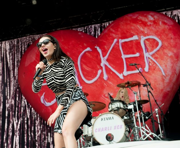 Charli XCX performs on the BBC Radio One stage at T In The Park Festival at Strathallan Castle on July 11, 2015 in Strathallan