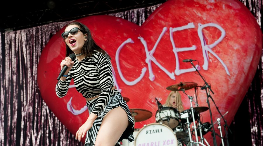 Charli XCX performs on the BBC Radio One stage at T In The Park Festival at Strathallan Castle on July 11, 2015 in Strathallan