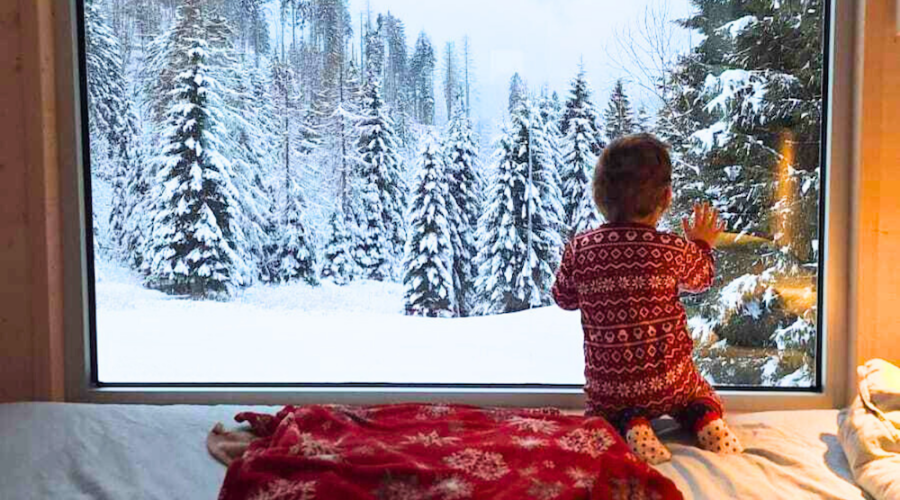 Dormire in una casetta nella neve PH Press