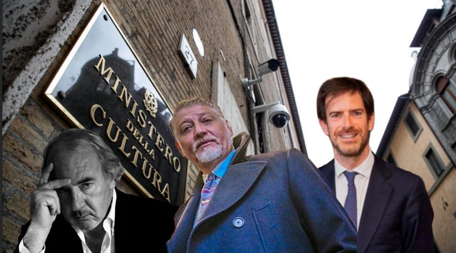 Tax credit cinema - Ministro Alessandro Giuli, Carlo Brugnoni, avvocato Michele Lo Foco ph press