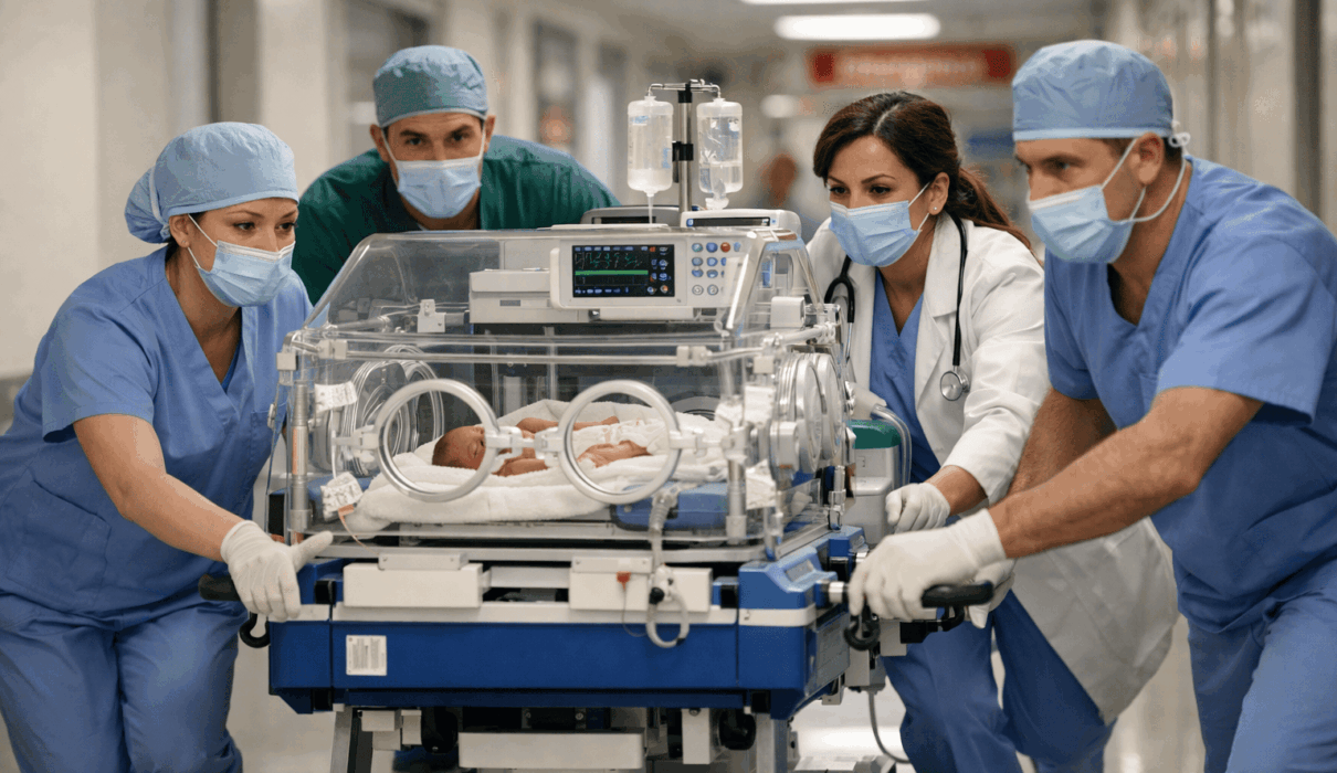 trasporto neonati ph ai