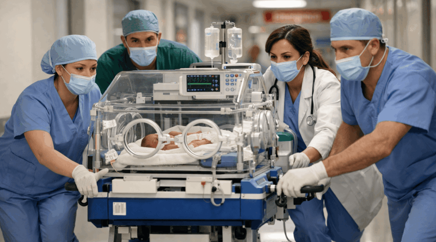 trasporto neonati ph ai