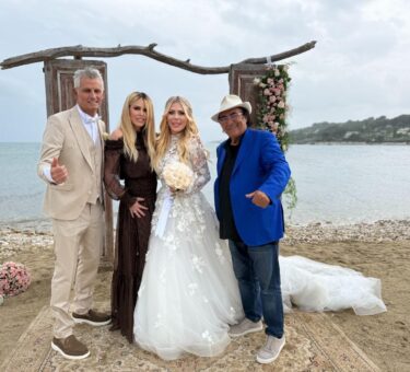 Antonio Vandoni e Ileana Falcone con Loredana Lecciso e Albano Carisi ph press