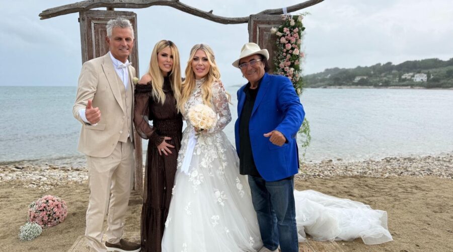 Antonio Vandoni e Ileana Falcone con Loredana Lecciso e Albano Carisi ph press